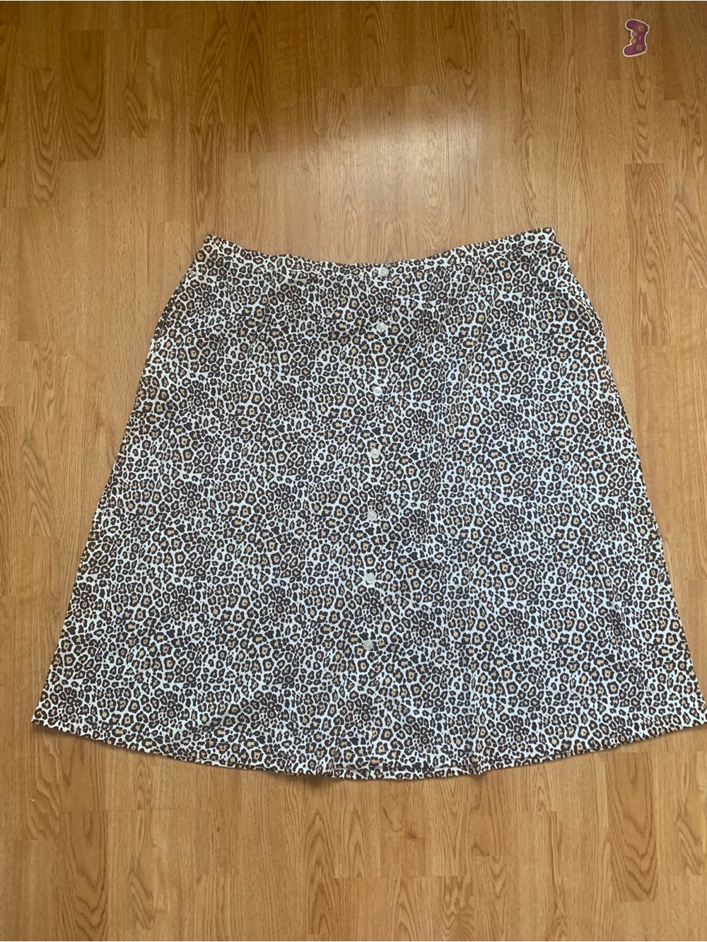 Ultrasoft Leopard Print A-Line Women's Skirt - Brown/Black